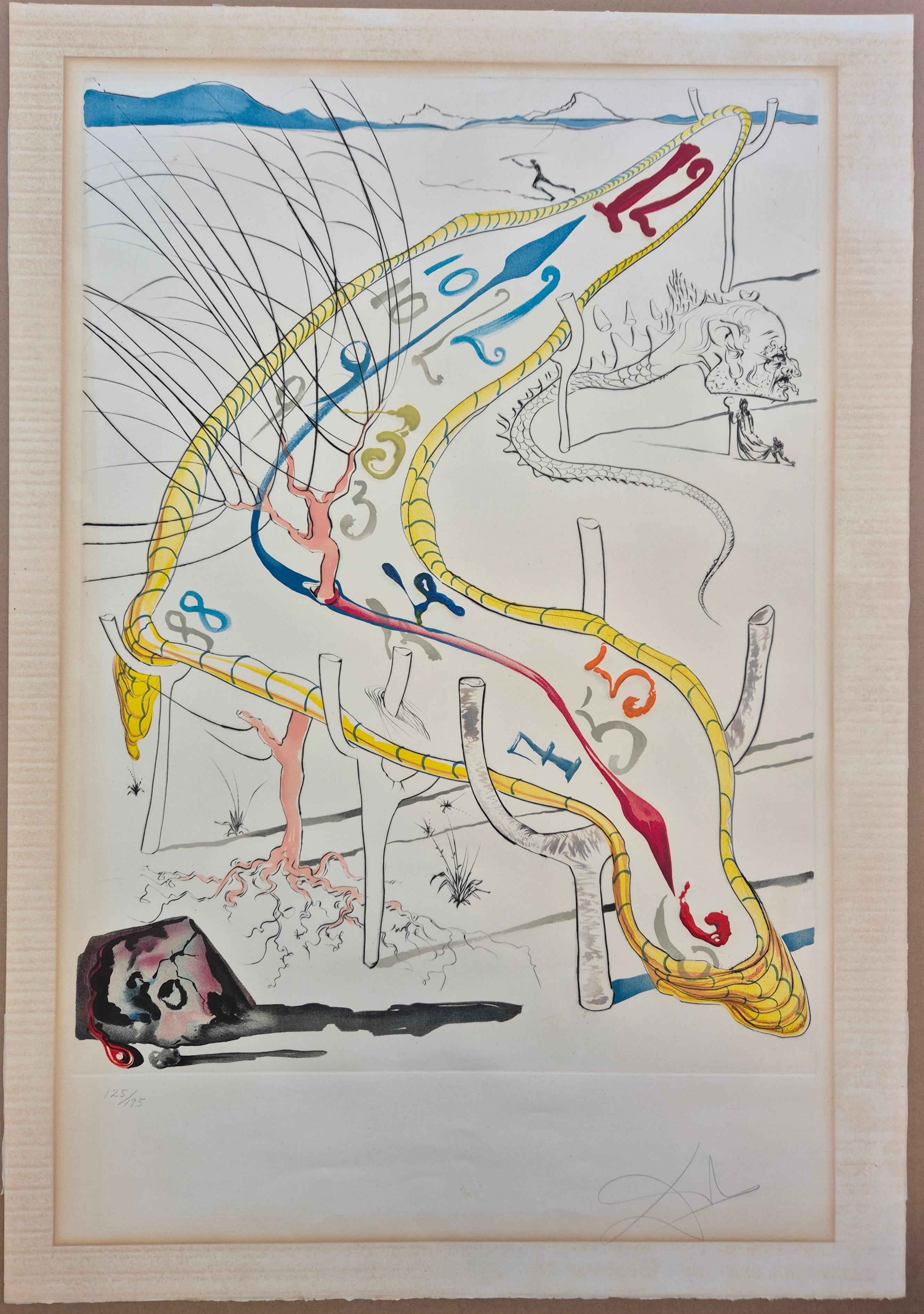 Salvador Dalì -- Gli orologi congelati dell'A Space-Time - Print di Salvador Dalí