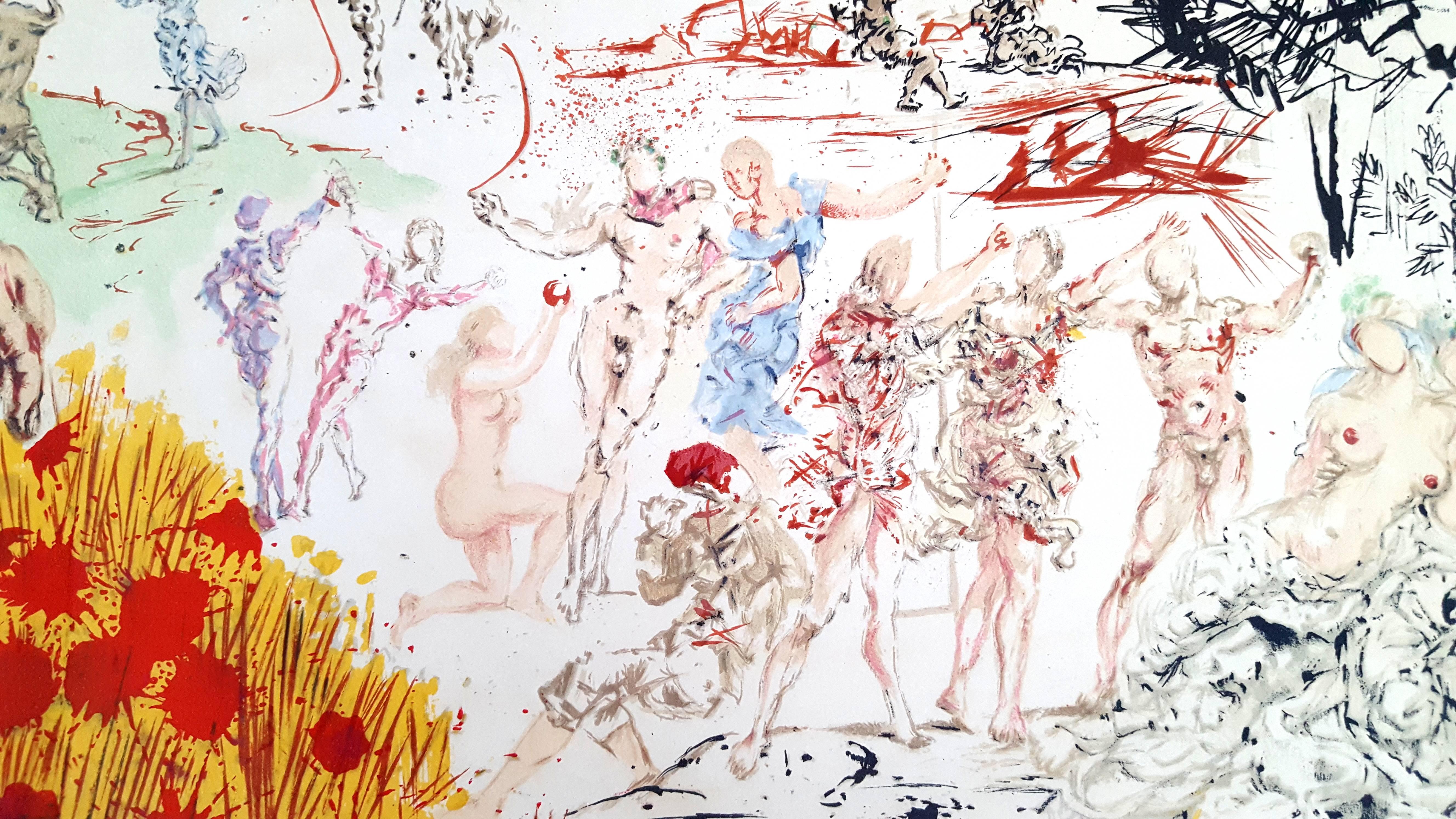 Salvador Dalì - L'età dell'oro - Litografia originale - Print di Salvador Dalí