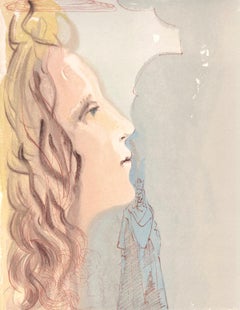 Vintage Salvador Dalí, The Grandest Beauty of Beatrice, Paradise:Canto 8 (Field 189-200)