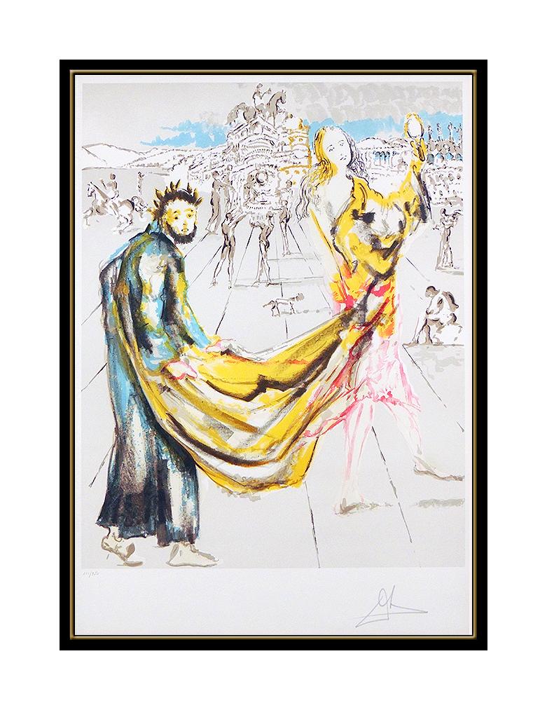 Salvador Dali The Kingdom Color Lithograph Hand Signed Surreal Authentic Artwork - Print by Salvador Dalí
