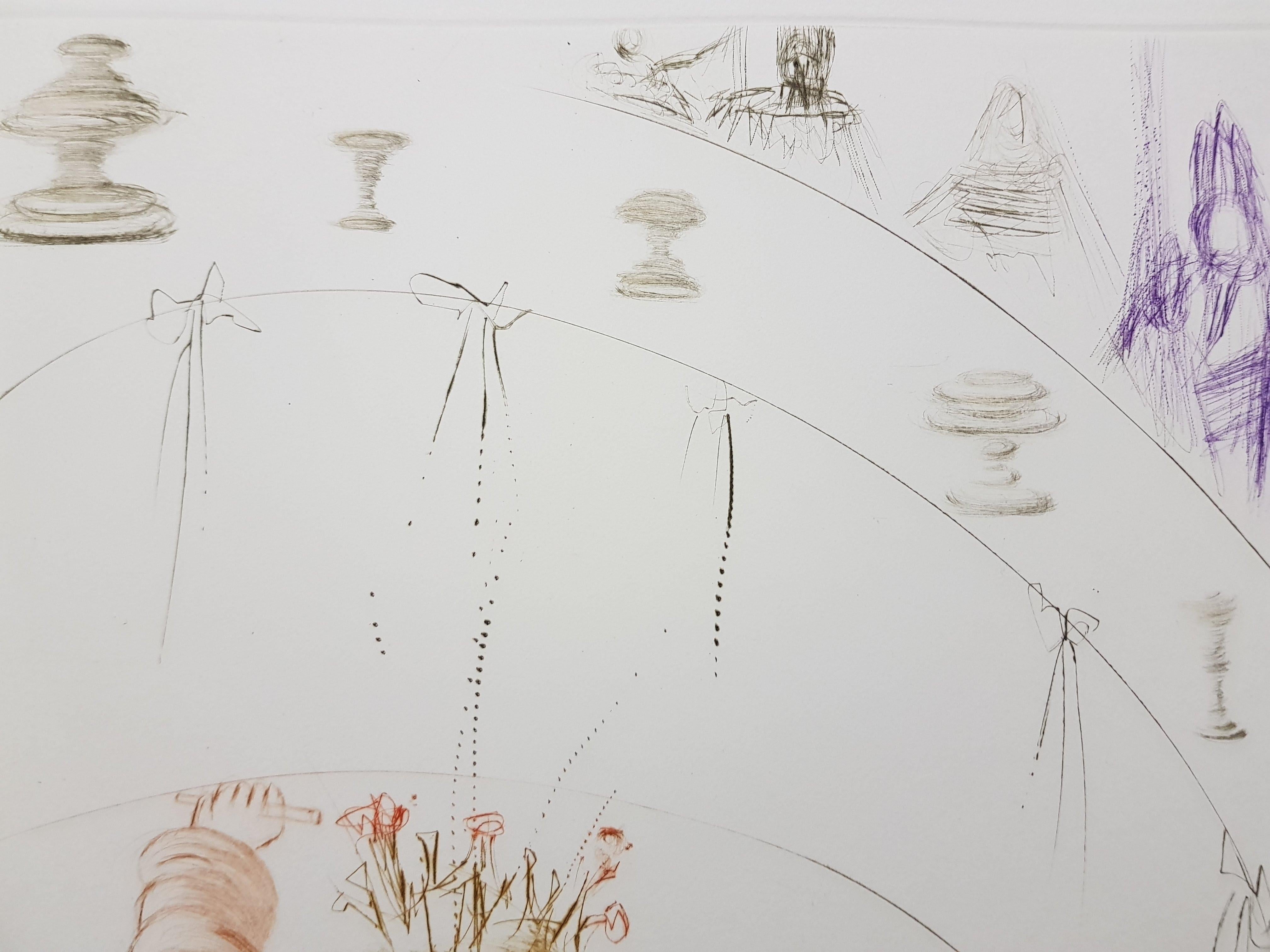 Salvador Dali - The Knights of King Arthur - Original Etching
Dimensions: 45 x 33 cm
Edition: 125
1970
Signed in pencil.
On Arches Vellum
References : Field 70-10 (p. 60-61)