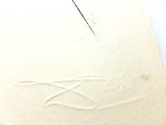 Salvador Dali - El carril de los abedules - Grabado original firmado con sello