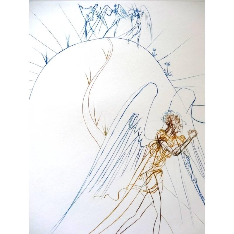 Salvador Dali - The Flight Of Satan - Original HandSigned etching - Print by Salvador Dalí