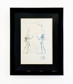 Salvador Dali "The Lovers Condemned" Drypoint Print