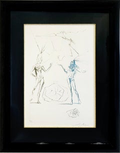 Salvador Dali "The Lovers Condemned" Drypoint Print