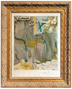 marque de saud Salvador Dalí * The Marque de Sade the Twins Outwit Damis * Certified Lithograph