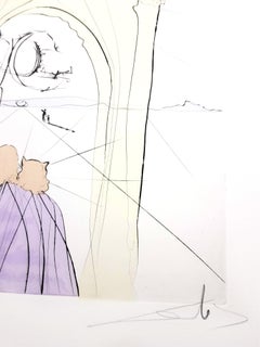Salvador Dalí - El Museo del Genio - Grabado original firmado