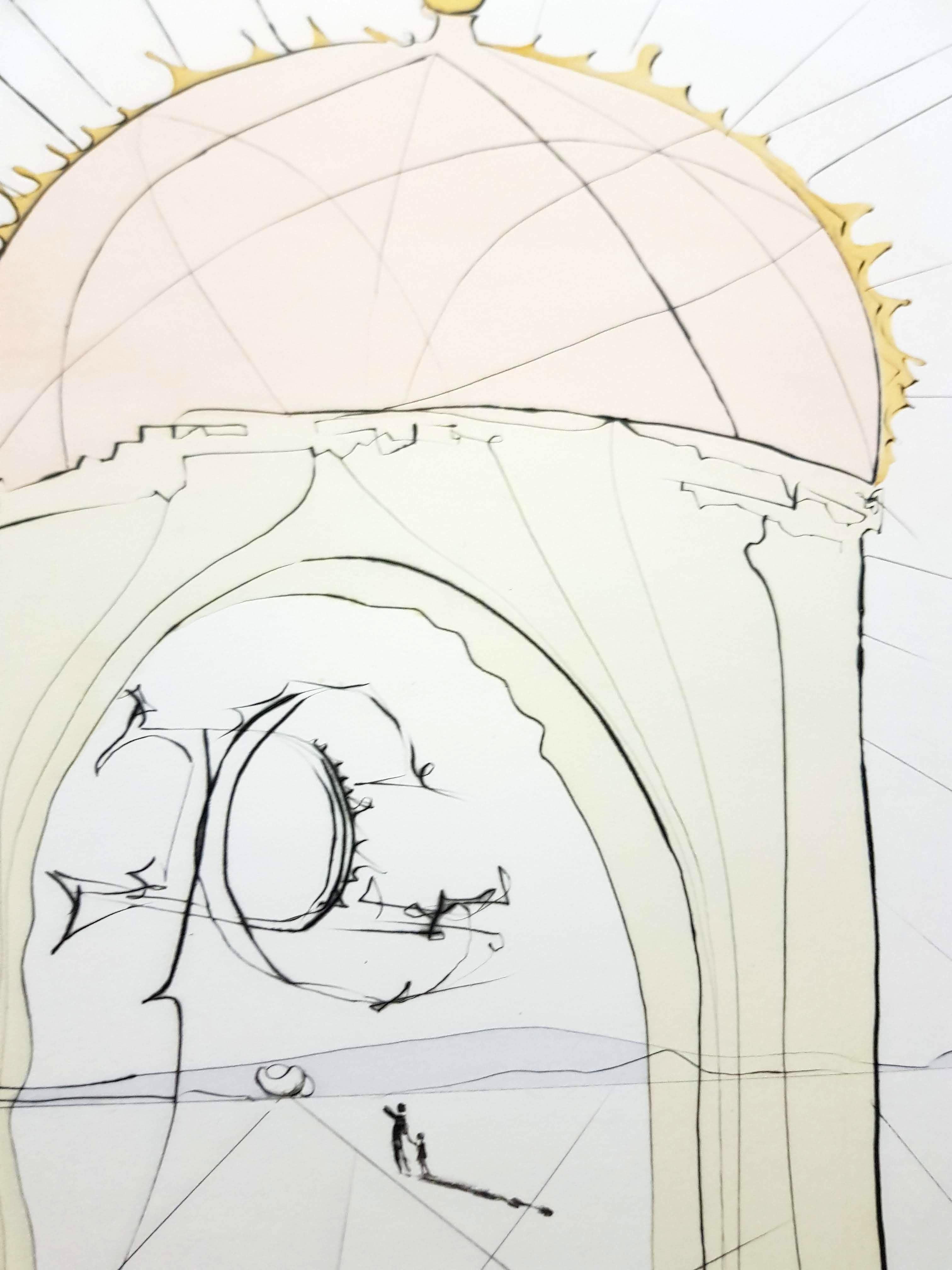 Salvador Dali - Le Musée du Génie - gravure originale signée en vente 2