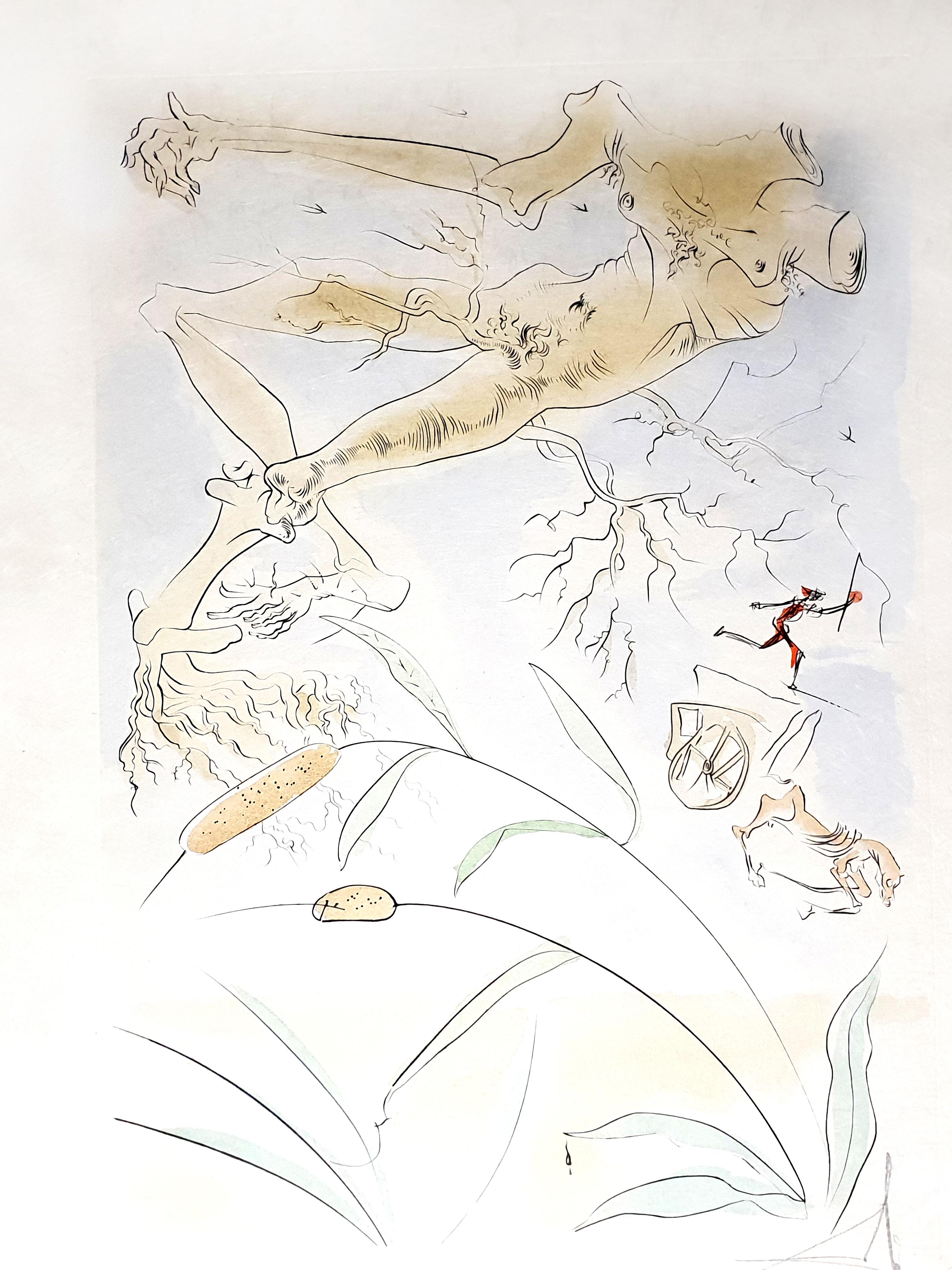 Salvador Dali - Le chêne et la roseau - Gravure signée en vente 5