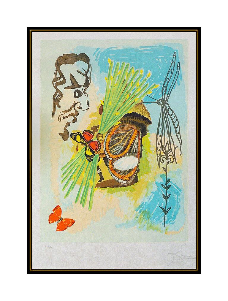 Salvador Dali The Overseer Color Lithograph Hand Signed Ivanhoe Surreal Artwork - Print by Salvador Dalí