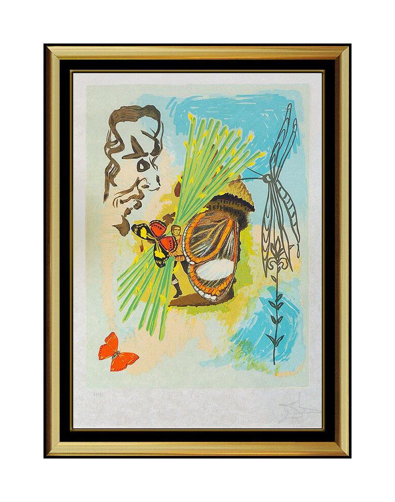 Salvador Dalí Figurative Print - Salvador Dali The Overseer Color Lithograph Hand Signed Ivanhoe Surreal Artwork