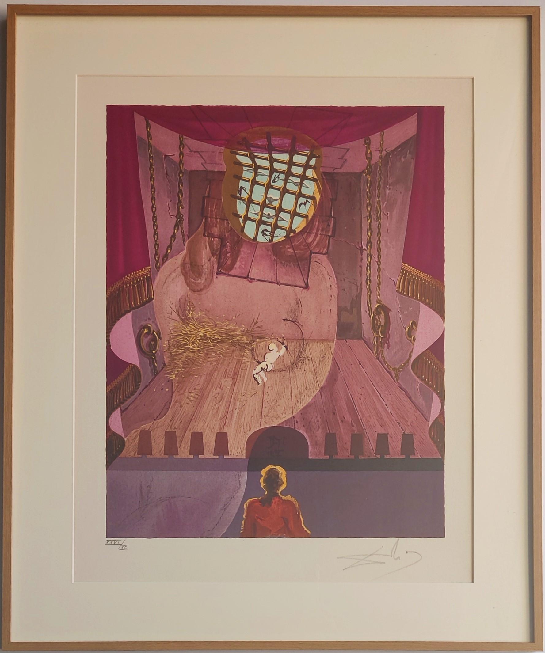 Salvador Dali -- The Prison from The Marquis de Sade - Print by Salvador Dalí