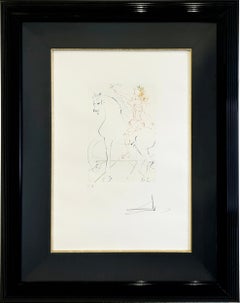 Salvador Dali "The Triumph" Drypoint Print