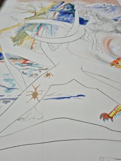 Salvador Dalí -- Le laser de la licorne désintègre les cornes du rhinocéros cosmique