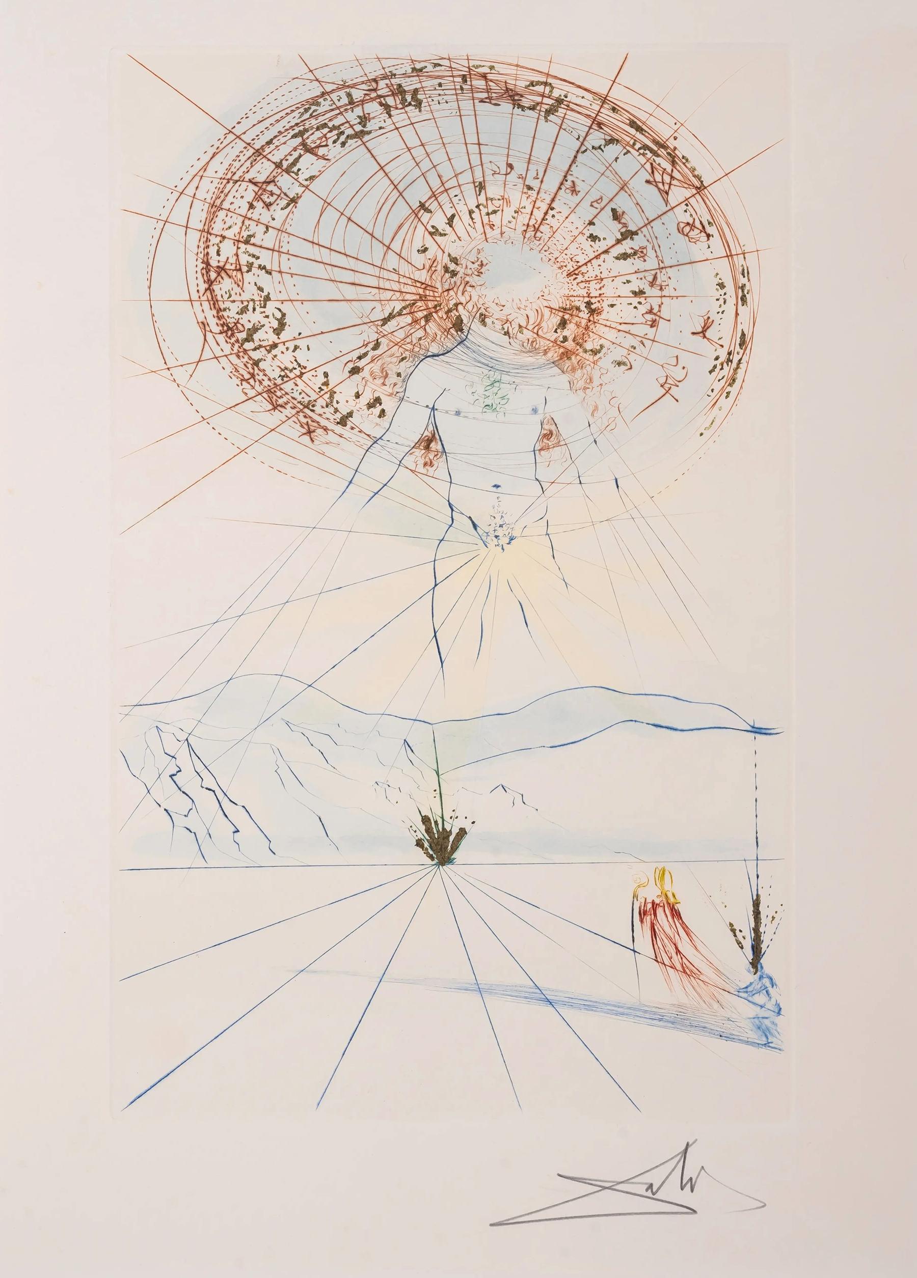 Salvador Dali « THE VOICE OF MY BELOVED ! BIENVENUE ! de la chanson des chants de Solomon - Print de Salvador Dalí