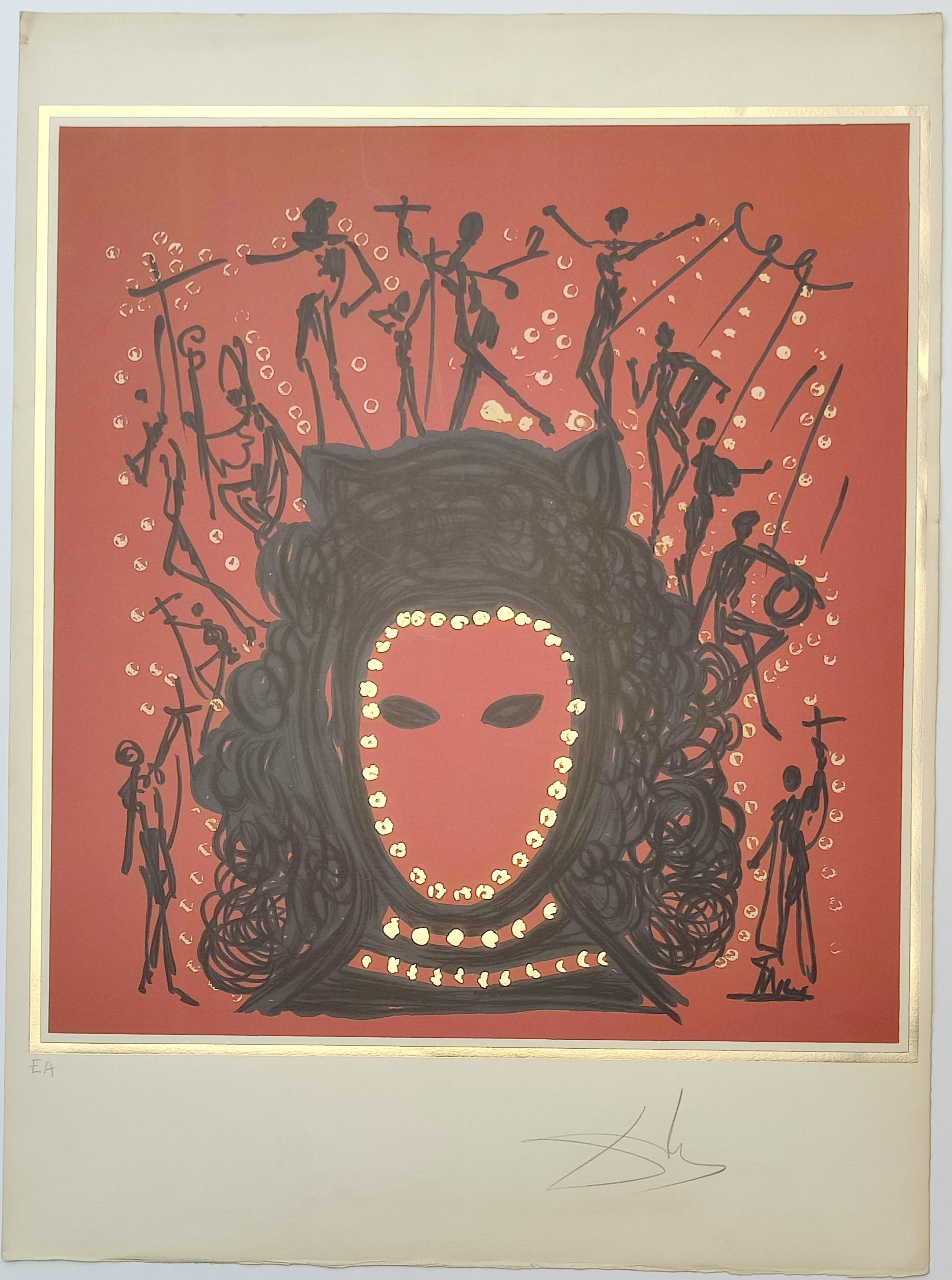 Salvador Dalì
L'Osservatore da I Dodici Apostoli, 1977
Litografie a colori con stampa a rilievo su carta Arches
Firmato a mano in basso a destra
Edizione EA in basso a sinistra
Dimensioni del foglio 64,5 x 47,5 cm
Pubblicato da Wajntrob, Moore,