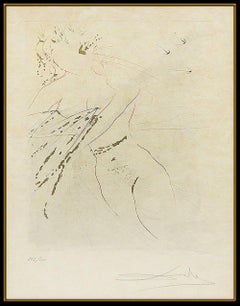 Salvador Dali Thou Art All Faire Color Etching Hand Signed Songs of Solomon Arts