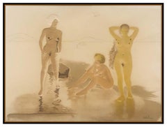 Salvador Dali Three Graces Cove D'or Embossed Etching Hand Signed Surreal Art