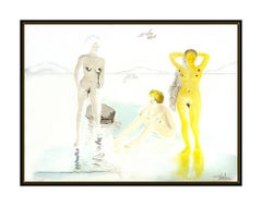 Salvador Dali Three Graces Cove D'or Highly Embossed Etching Hand Signed Artwork