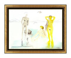 Salvador Dali Three Graces Cove D'or Highly Embossed Etching Hand Signed Artwork