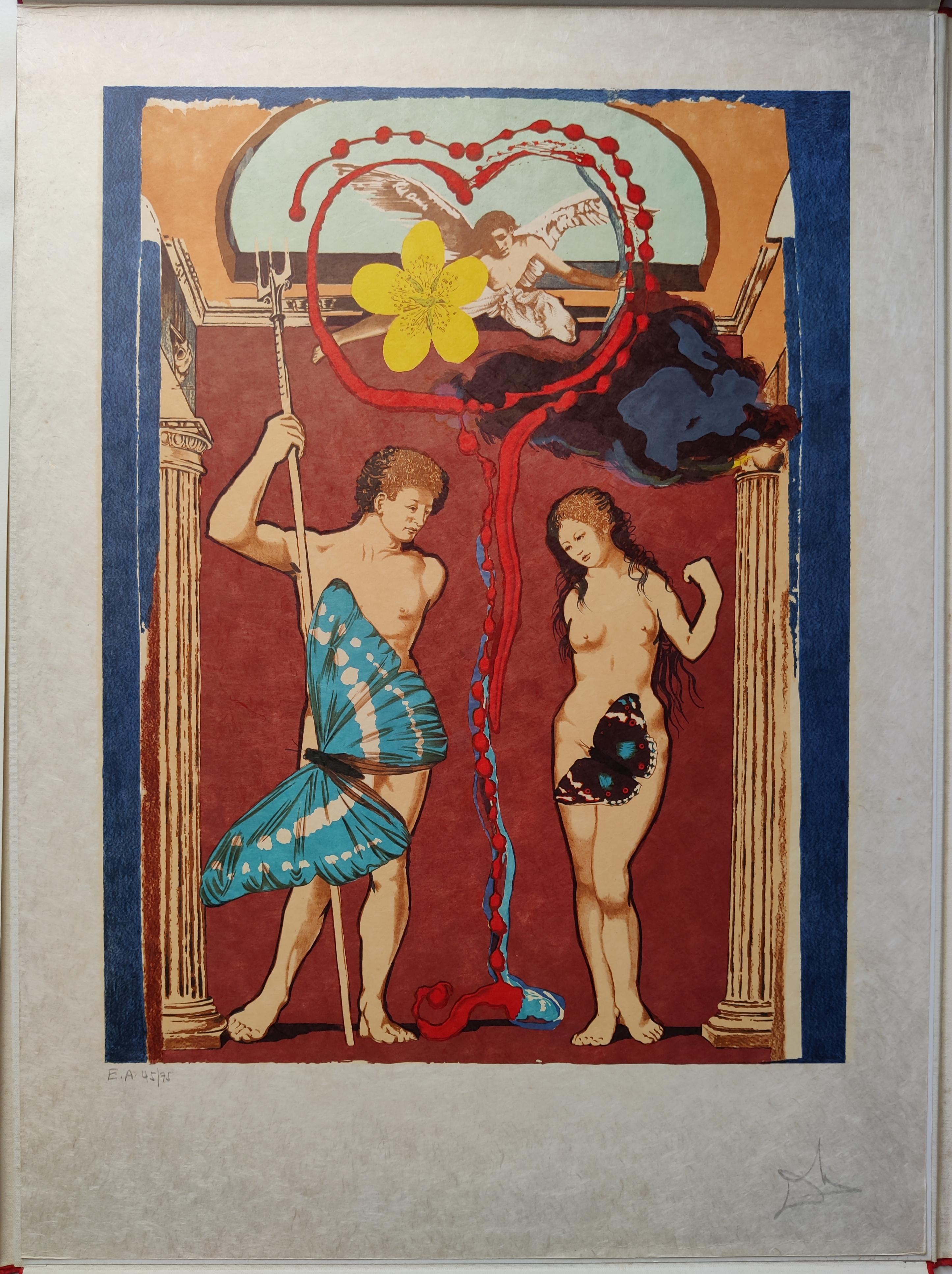 Salvador Dali - Triomphe de l'Amour, ensemble de 2 lithographies surréalistes en vente 3
