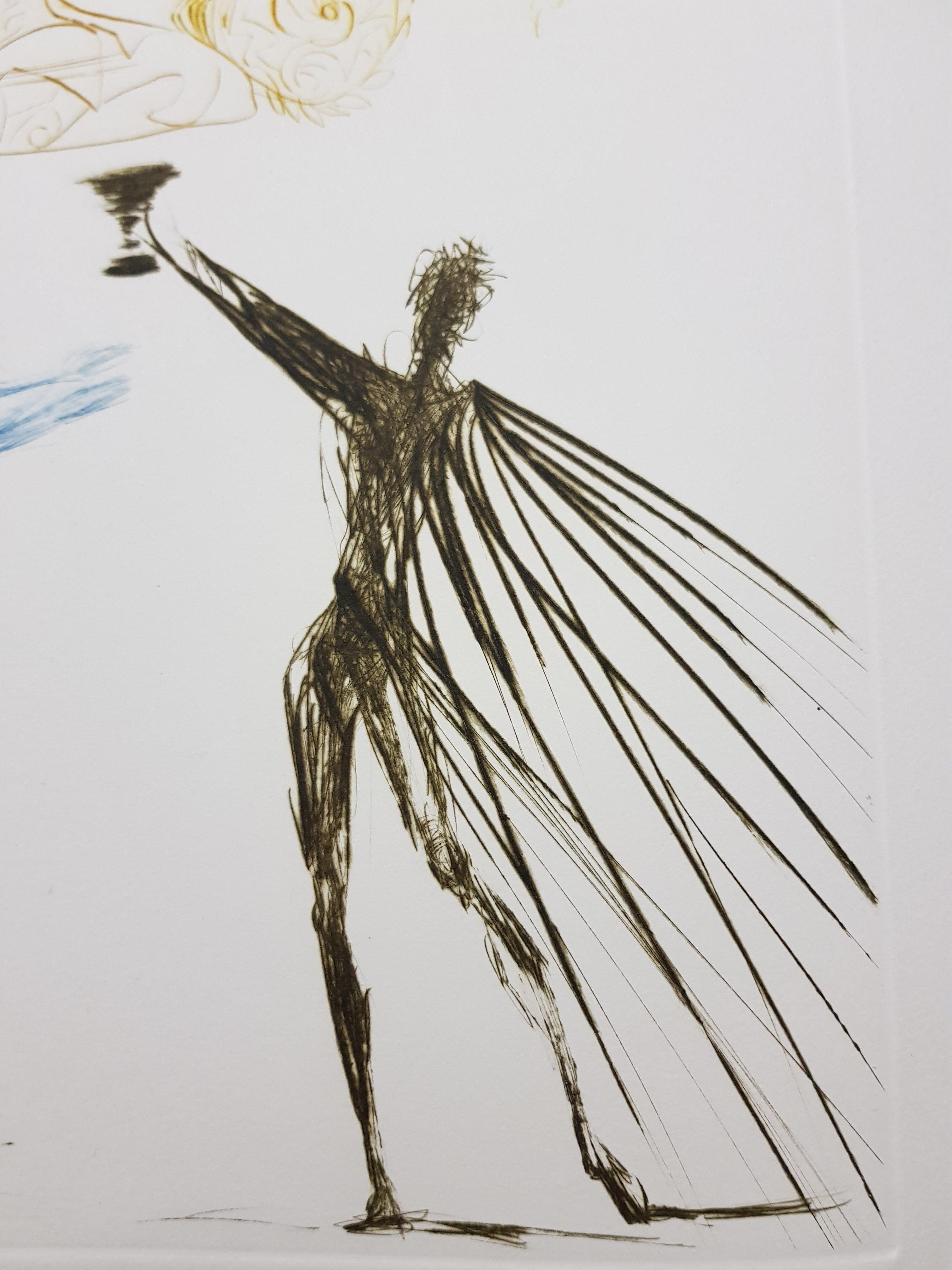 Salvador Dali -  from Tristan &. Iseult - Beige Nude Print by Salvador Dalí