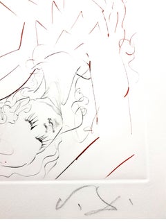 Salvador Dali - Tristan Wounded - Original Etching