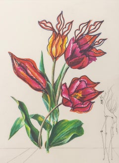 Salvador Dali "Tulip (Lips)" Etching, 1972