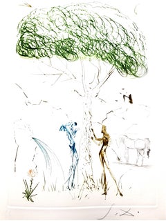 Salvador Dali - Under the Parasol Pine - Original Etching