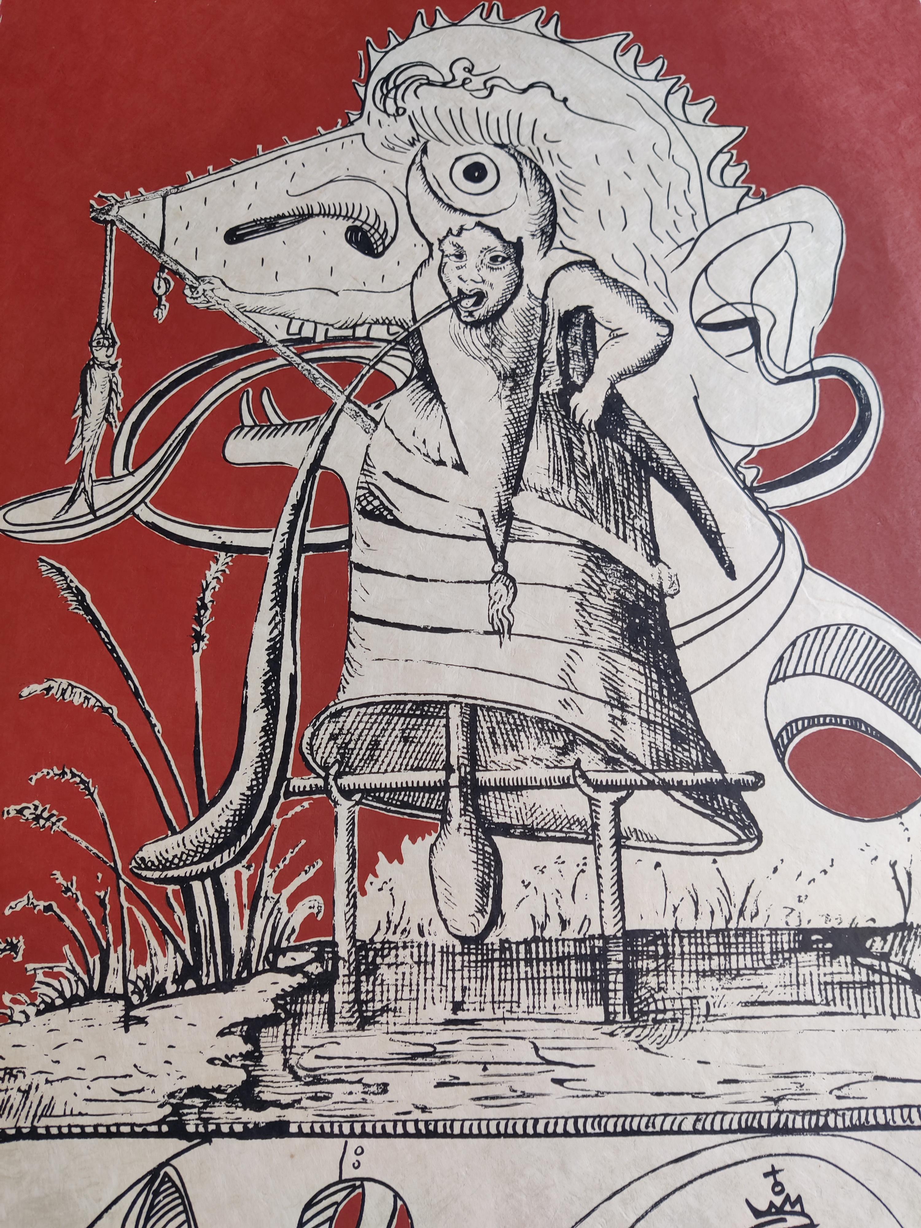 Salvador Dalí­ -- Untitled from Les Songes Drolatiques de Pantagruel For Sale 1