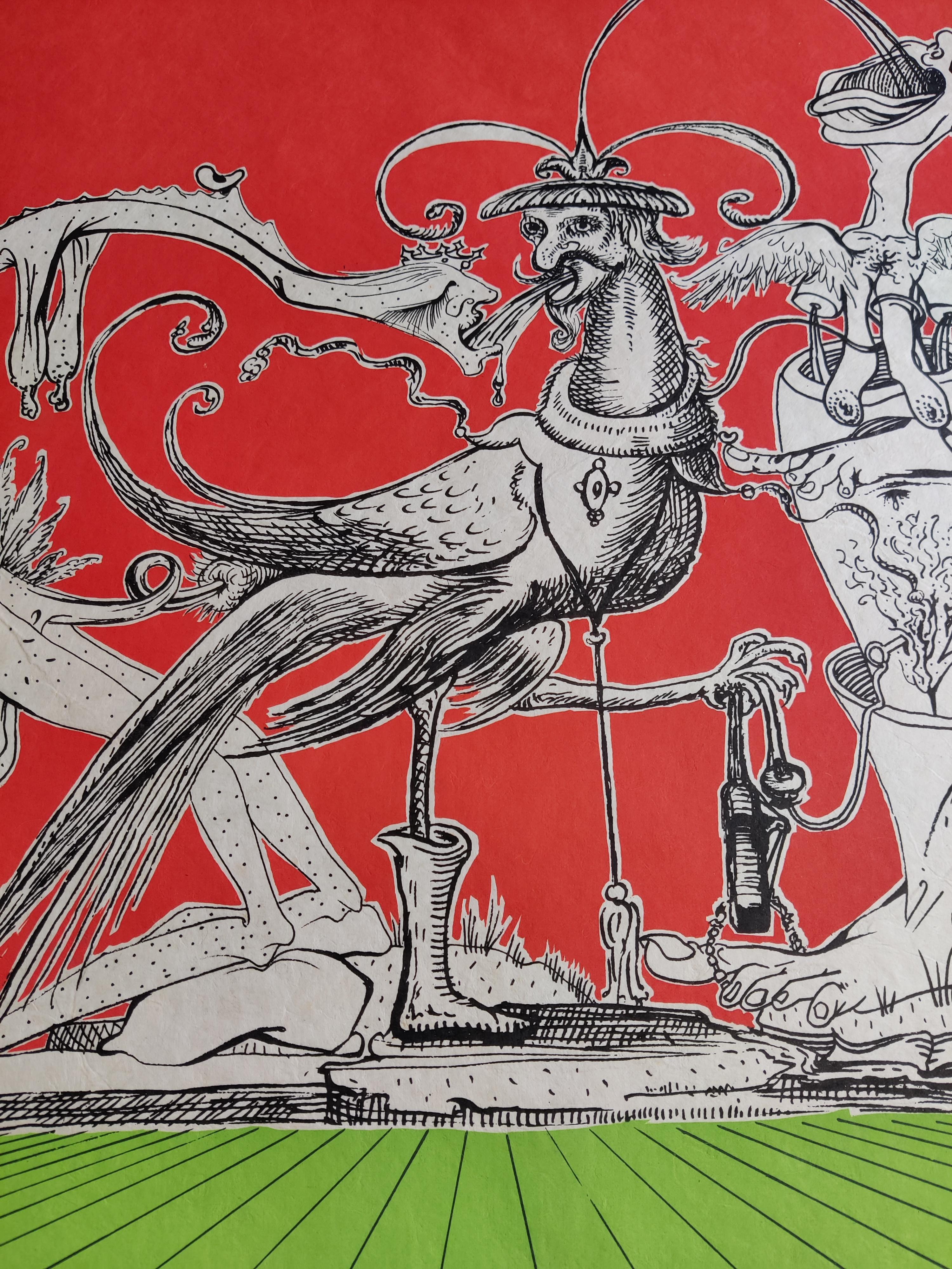 Salvador Dalí -- Ohne Titel aus Les Songes Drolatiques de Pantagruel im Angebot 1