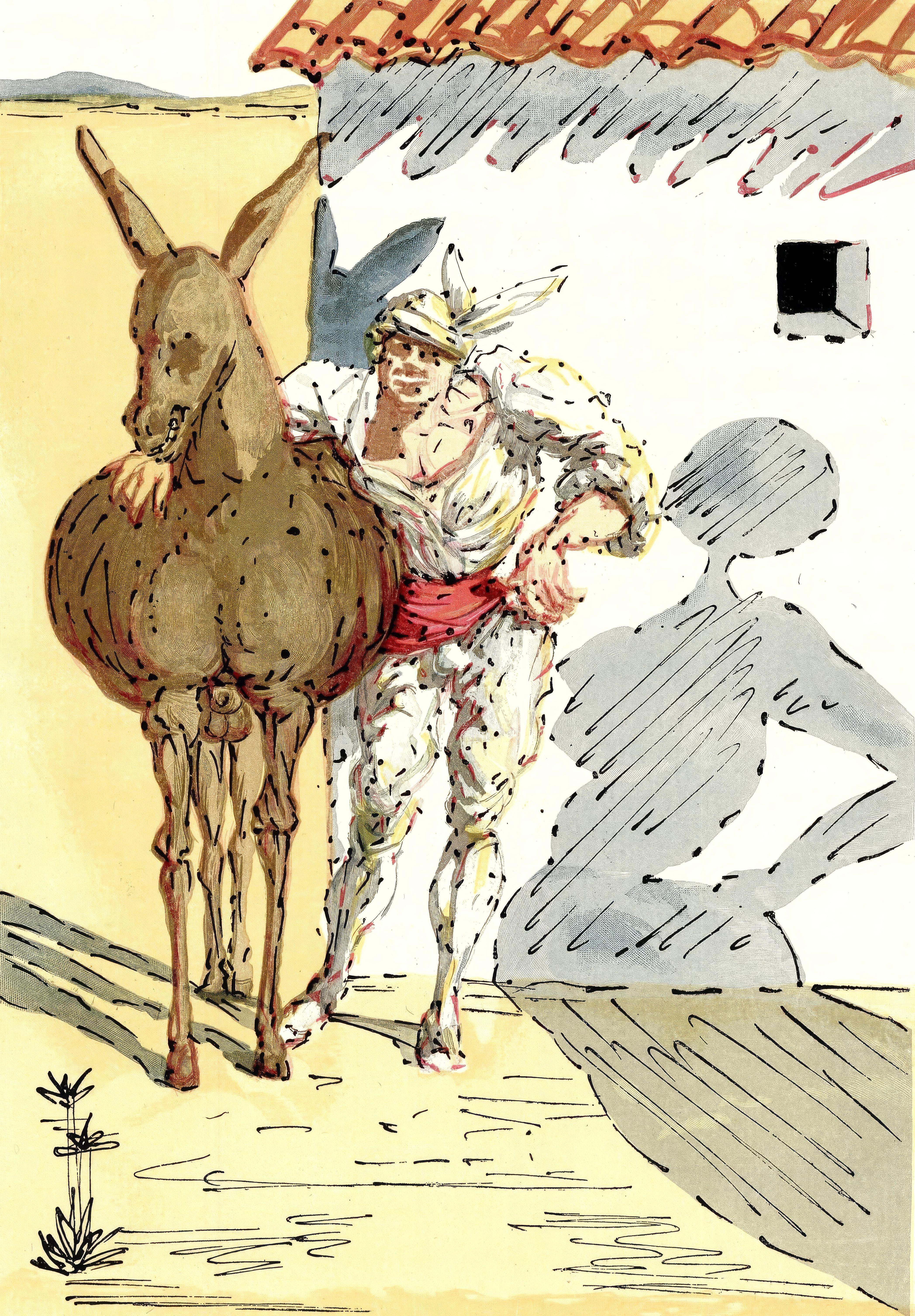 Salvador Dalí Abstract Print - Salvador Dali, Untitled, from The Three-Cornered Hat, 1958
