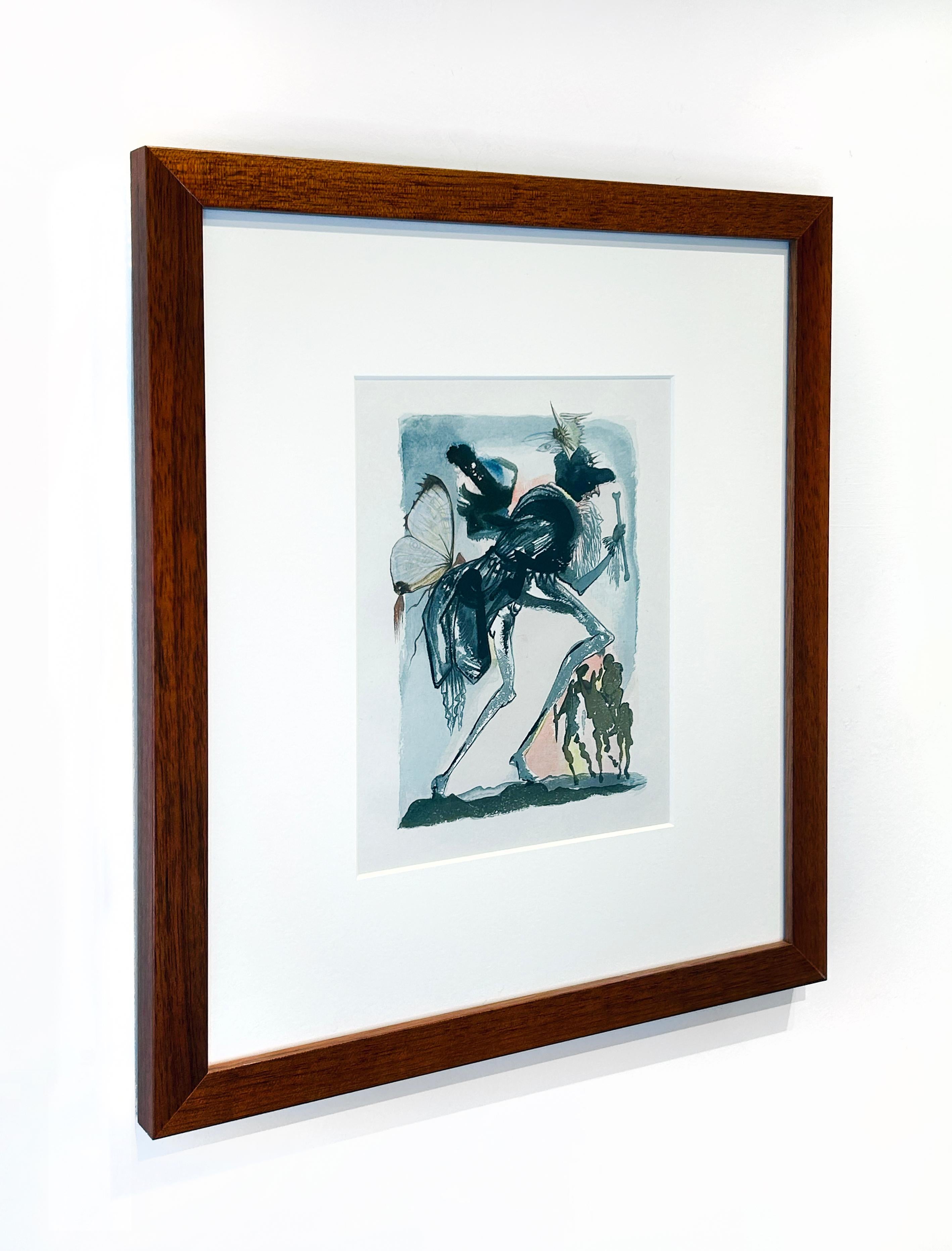 Artist:  Dali, Salvador
Title:  Untitled VII (Le Tricorne)
Series:  Le Tricorne (The Three-Pointed Hat)
Date:  1959
Medium:  Wood engraving 
Unframed Dimensions:  12.6