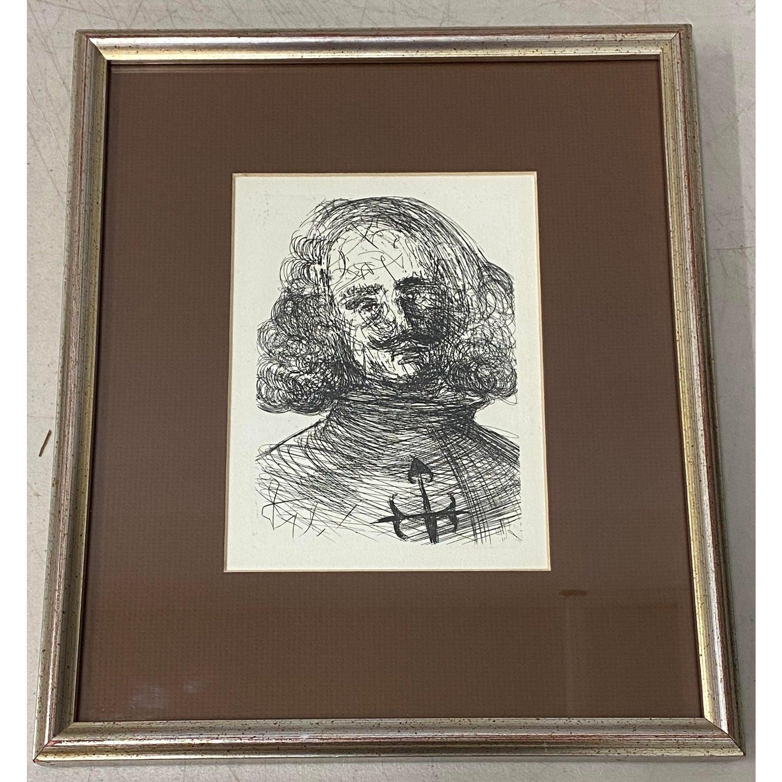 Salvador Dalí­ Salvador Dali "Valazquez" Etching c.1960s at 1stDibs