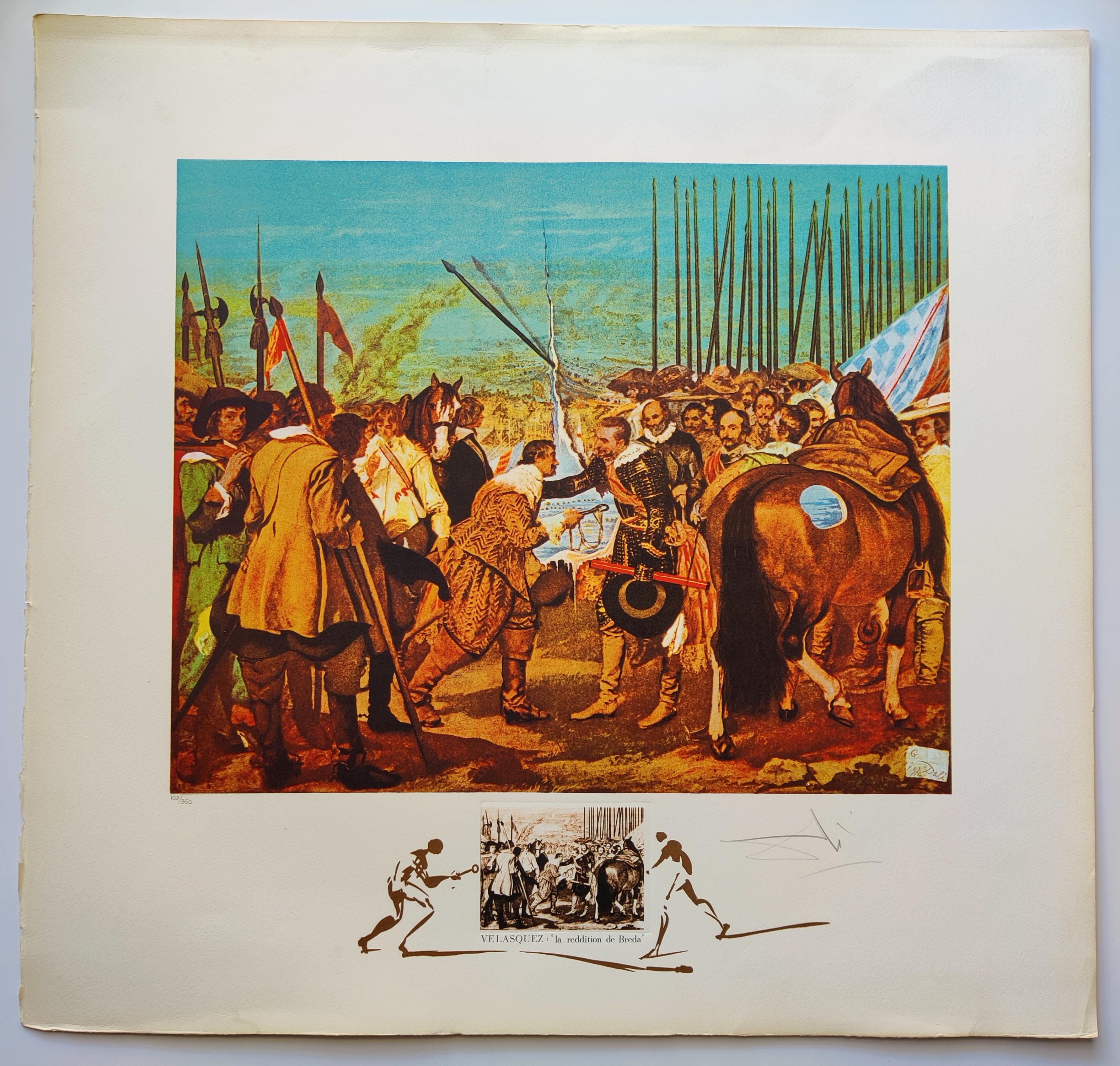 Salvador Dali – Velasquez, „Die Rückkehr von Breda“, 1974 – Print von Salvador Dalí
