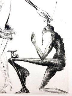 Salvador Dali - The Violet Boot - Original Stamp-Signed Etching