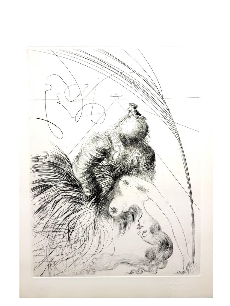 Salvador Dali - The Woman of the Shoe - Original Stamp-Signed Etching For Sale 2