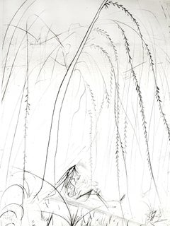 Salvador Dali - Weeping Willow - Original Etching on Silk