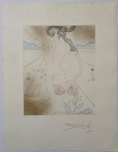 Salvador Dalí -- Donna con la giarrettiera da Hippies