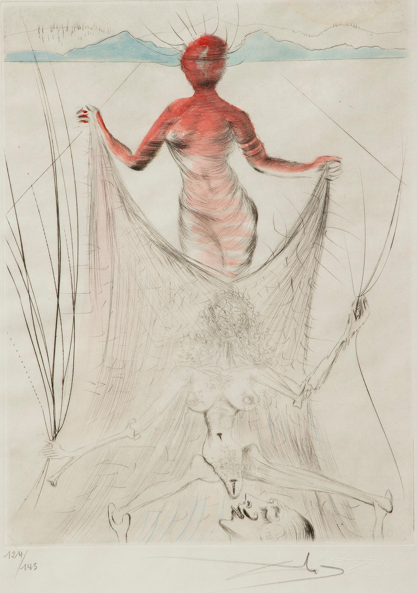 Salvador Dalí(1904–1989)- “Femme a la Chaussure” and “La Femme tentant un voile