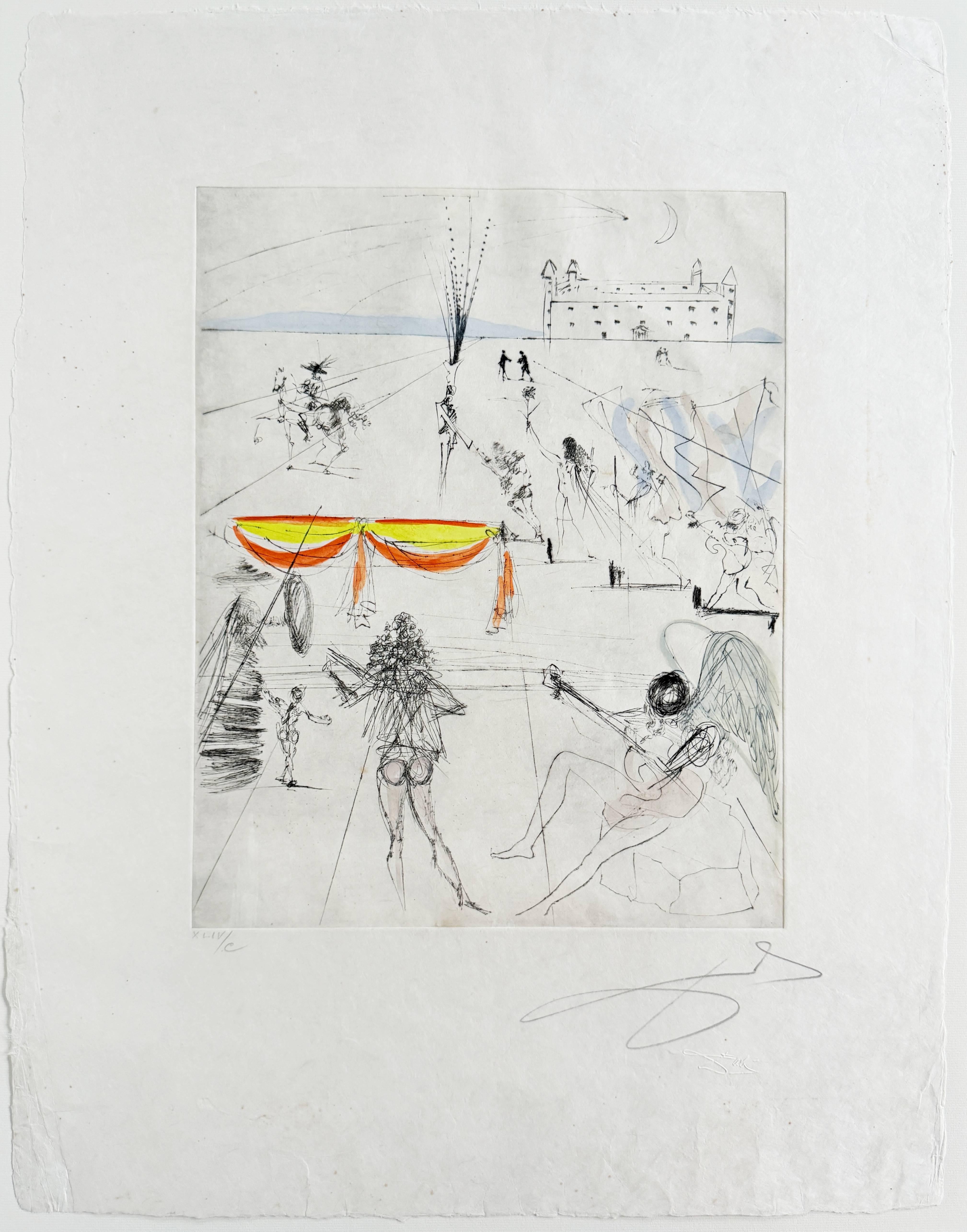 Salvador Dalí Print - Santiago de Compostela