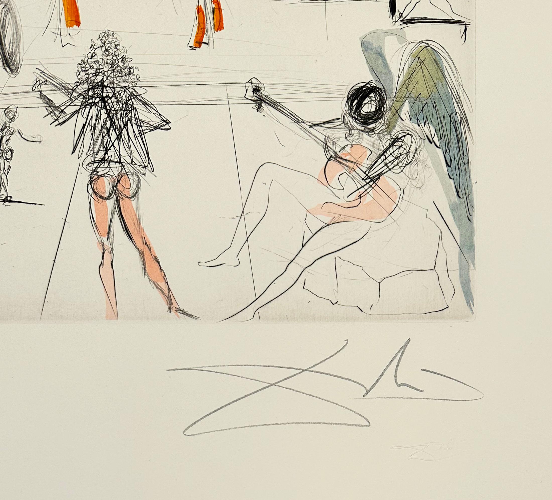Santiago de Compostela, de The Hippies - Surréalisme Print par Salvador Dalí