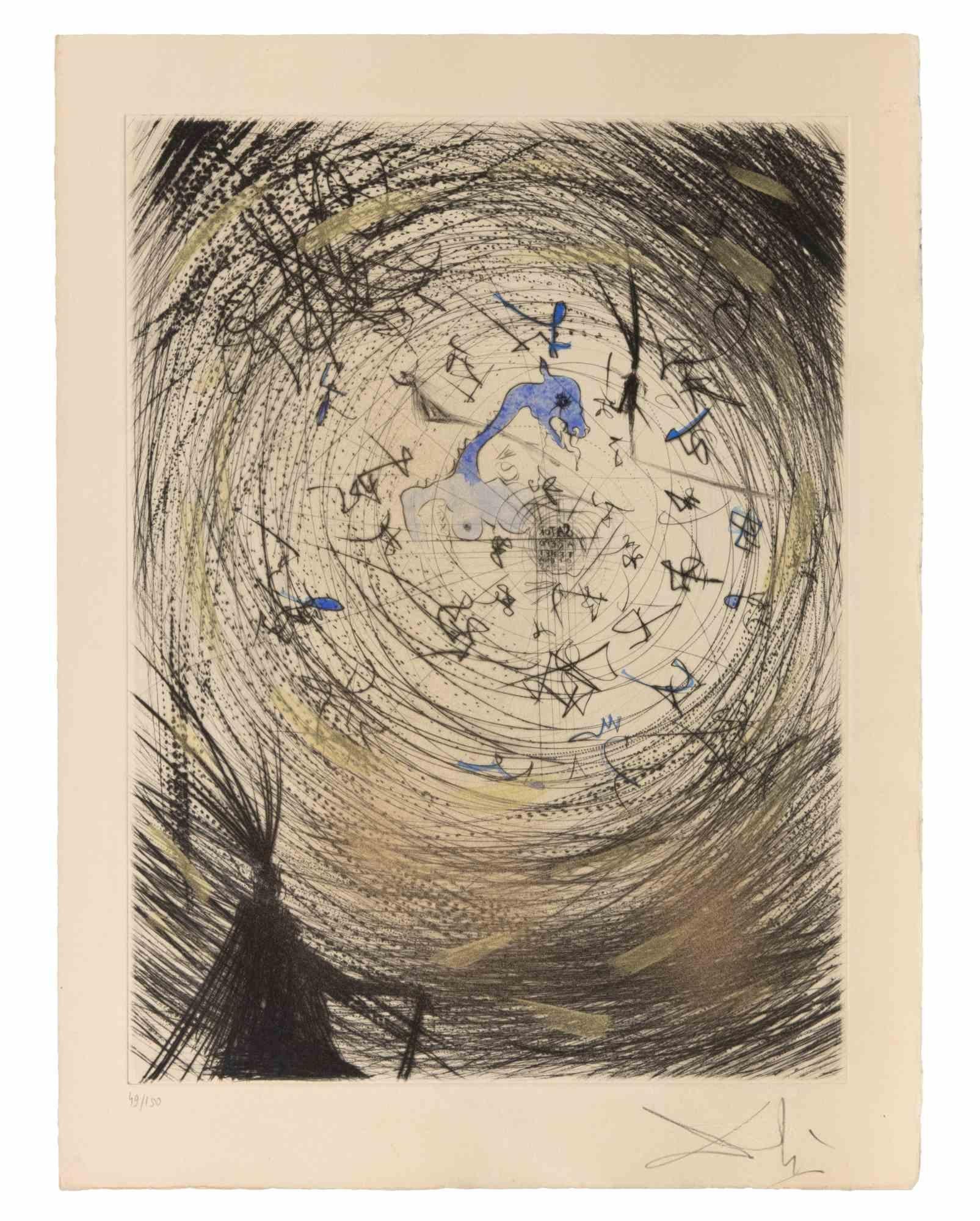 Sator - Etching - 1960s - Print by Salvador Dalí