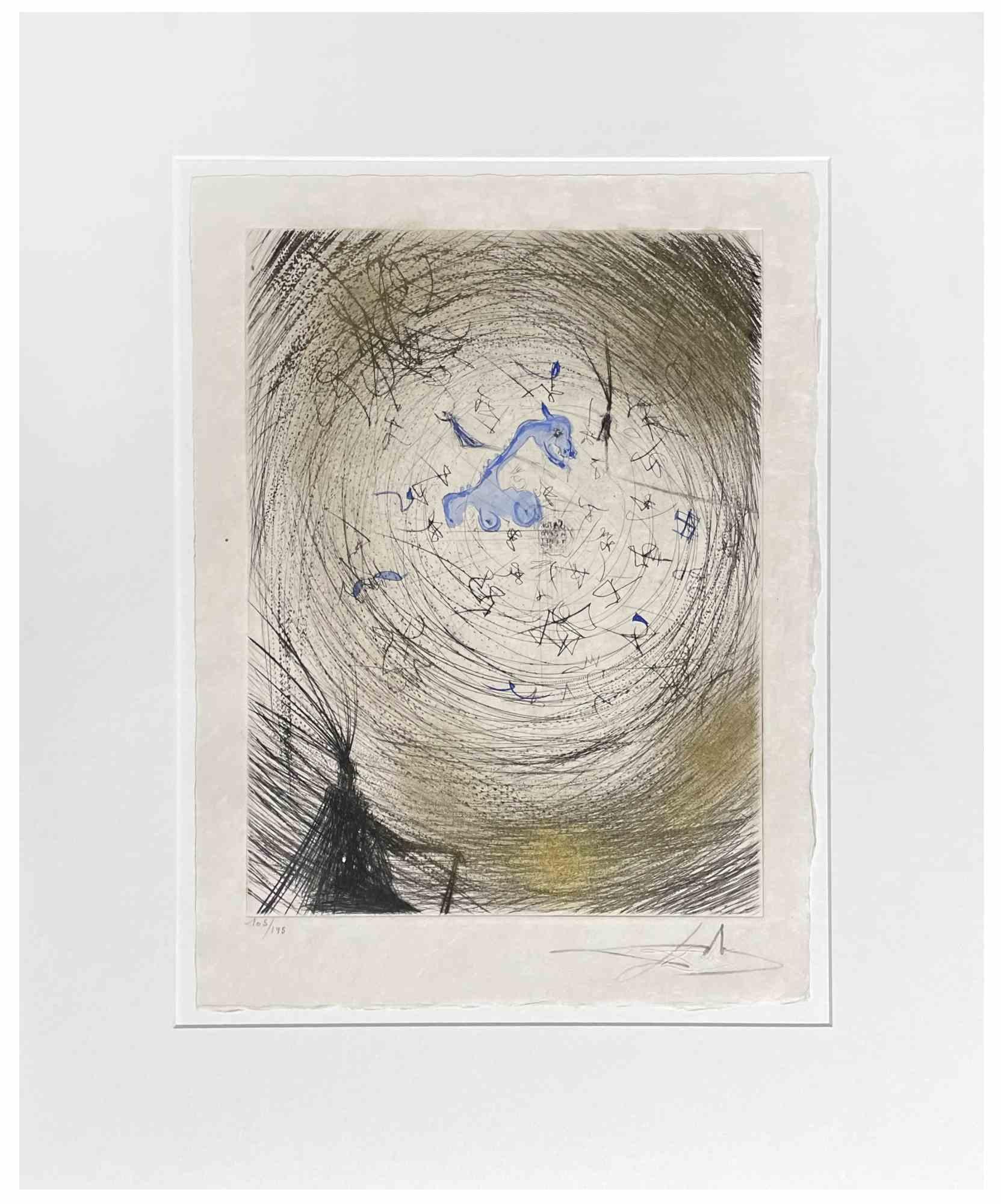 Salvador Dalí Figurative Print - Sator - Etching  - 1960s