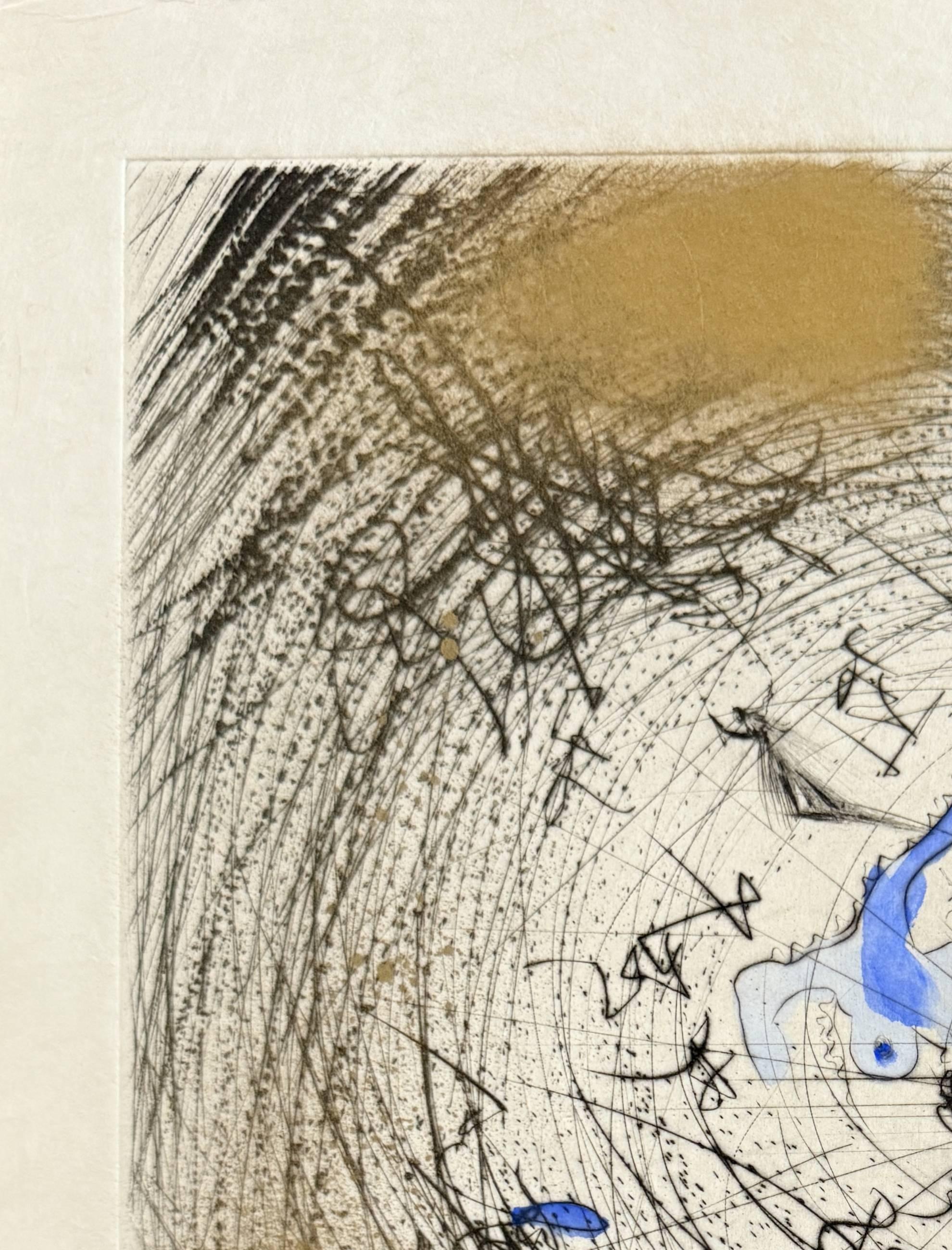 Salvador Dali (1904-1989) - Sator

Drypoint etching with roulette from 1969.

The edition 142/145.

Dimensions of work: 38 x 28 cm.

Hand signed.

Publisher: Pierre Argillet, Paris.

Reference: Michler/Löpsinger 304.

The work is in Excellent