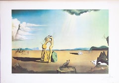 Savage Beasts in the Desert original lithograph by Salvador Dali 1976