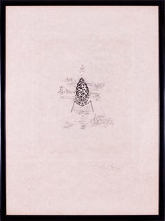 Signed and numbered Salvador Dali drypoint and etching on japan paper