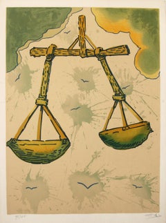 Vintage Signs of The Zodiac,  Libra by Salvador Dali