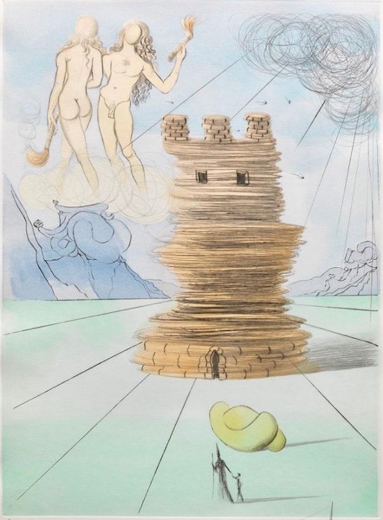 Figurative Print Salvador Dalí - Simon (Quatre tribus d'Israël)