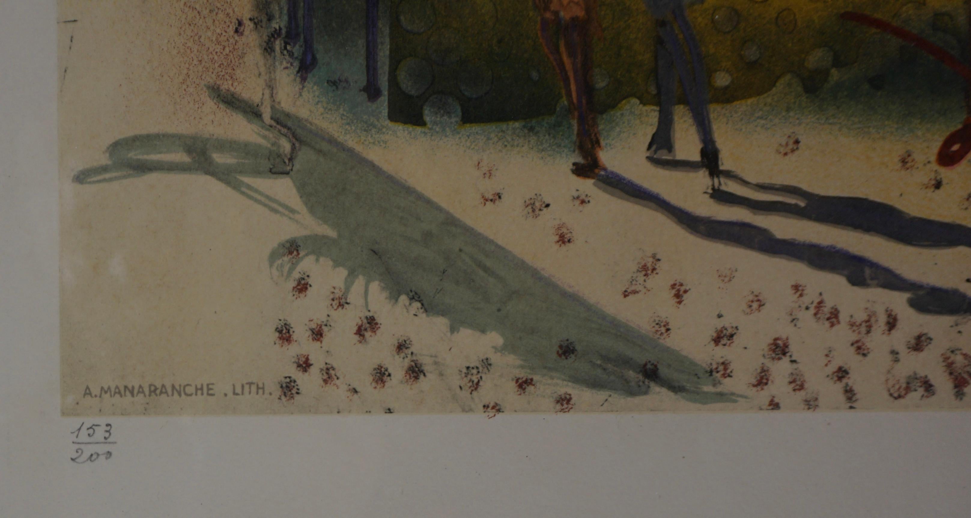 Sol Y Dalí - Figurative Print Marrón de Salvador Dalí